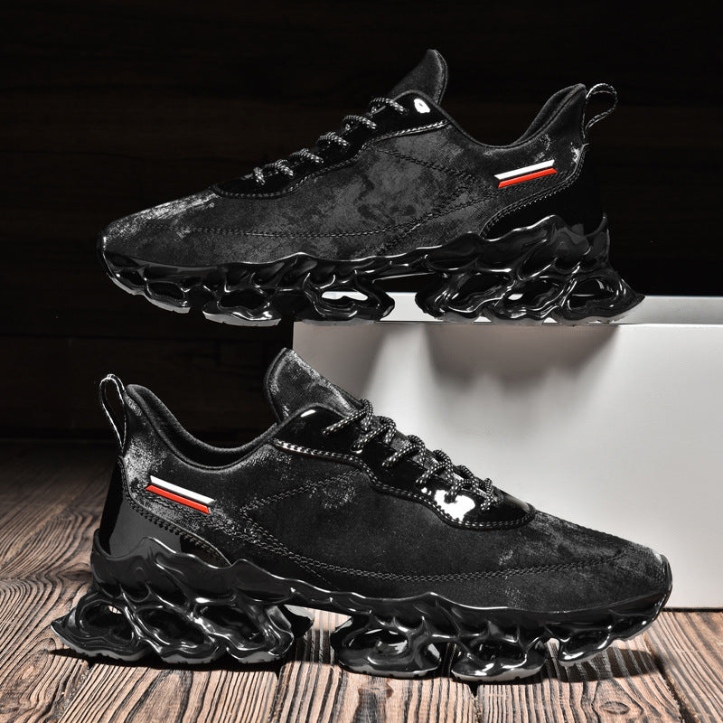 Men's Summer New Breathable Running Shoes Trendy Fashion Platform Fly Woven Mesh Casual - DM Otaku Shop