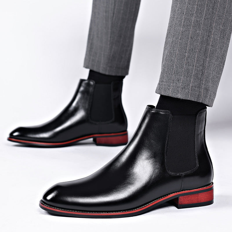 Chelsea Boots Men's Autumn Breathable Pointed Toe - DM Otaku Shop