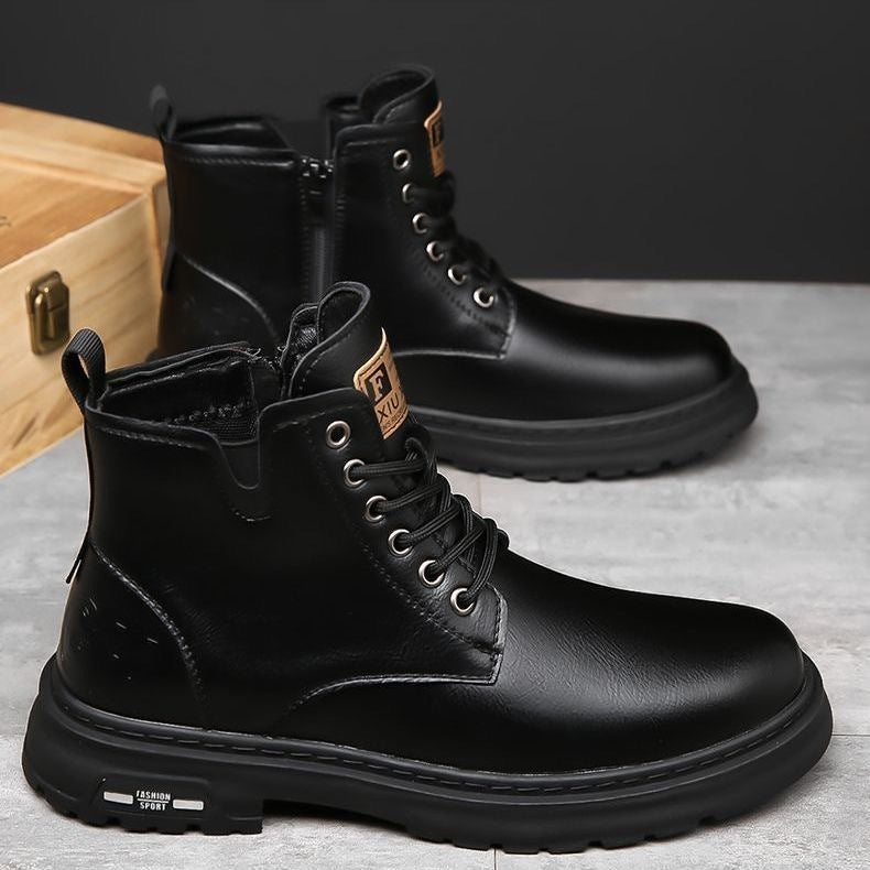British Martin Boots Thick Bottom Outdoor Hiking Workwear Men - DM Otaku Shop