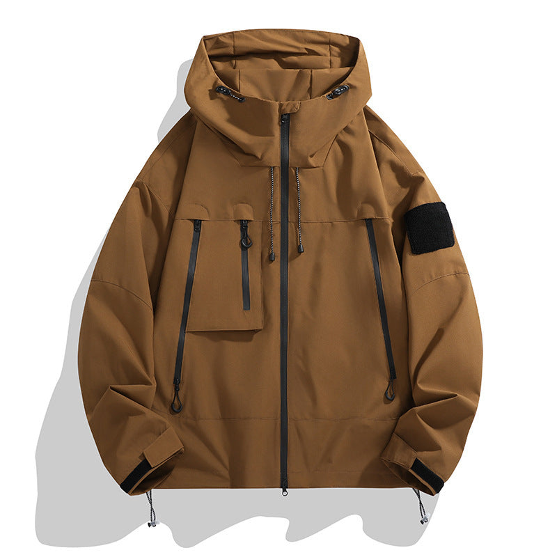 Shell Jacket Casual Hooded Outdoor Mountaineering Jacket