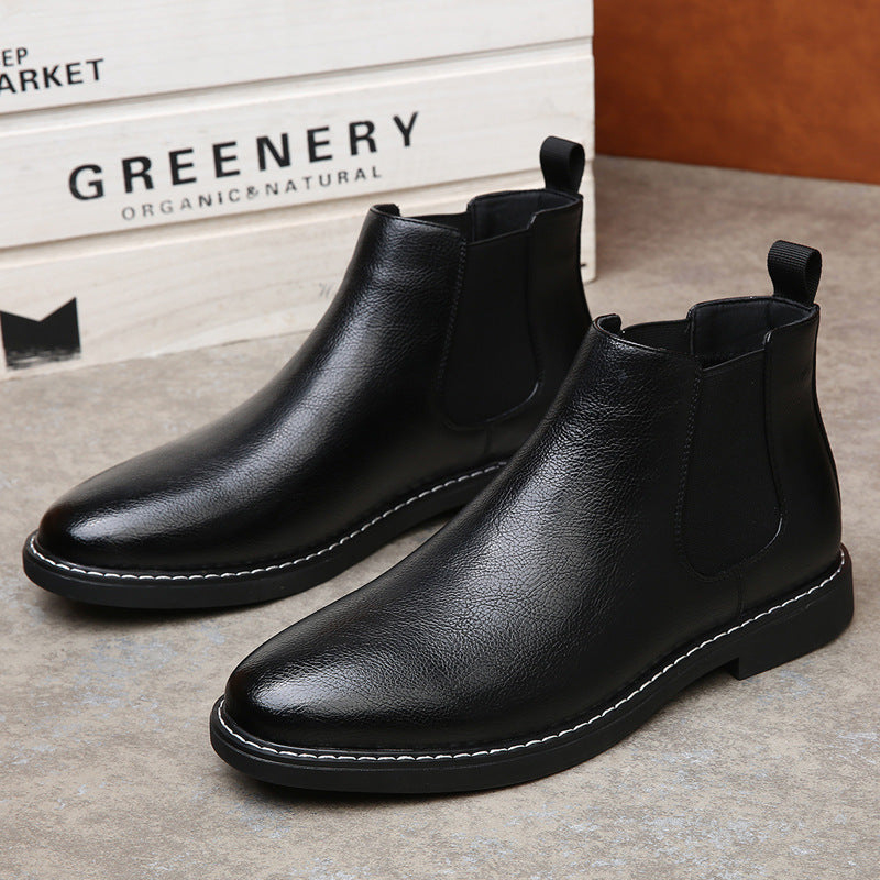 Fashion Retro Cotton Boots British Velvet Short Boots - DM Otaku Shop