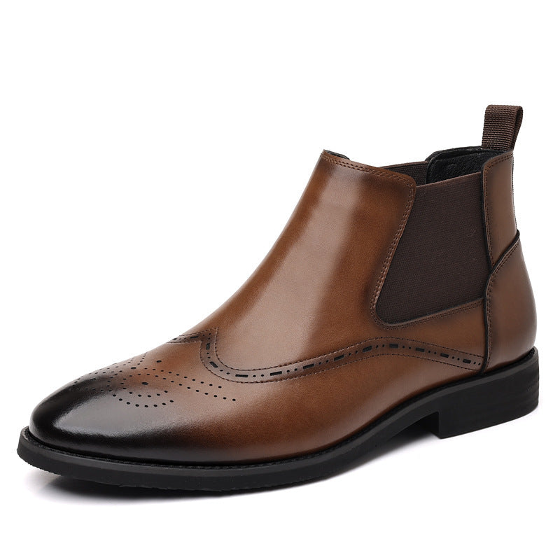 Fashion British Vintage Fleece-lined Boots For Men - DM Otaku Shop