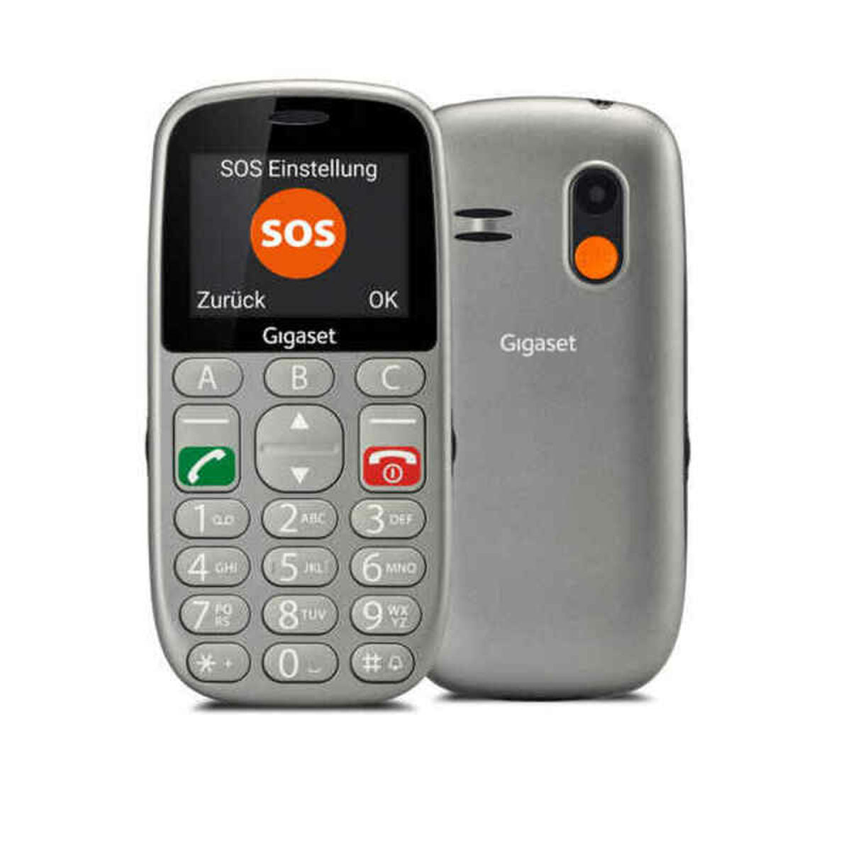 Mobile telephone for older adults Gigaset GL390 2,2" 2G 800 mAh Grey-0