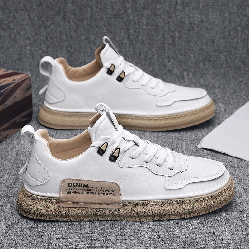 Leather Men's Versatile Casual Sneakers - DM Otaku Shop
