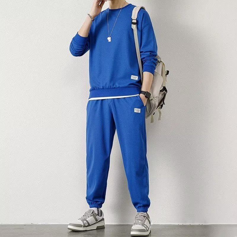 Long-sleeved Sweater Trousers Waffle Leisure Sports Student - DM Otaku Shop