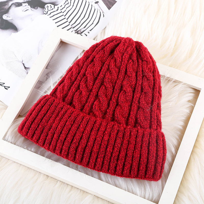 Winter Mohair Women Fleece Knitted Beanie - DM Otaku Shop