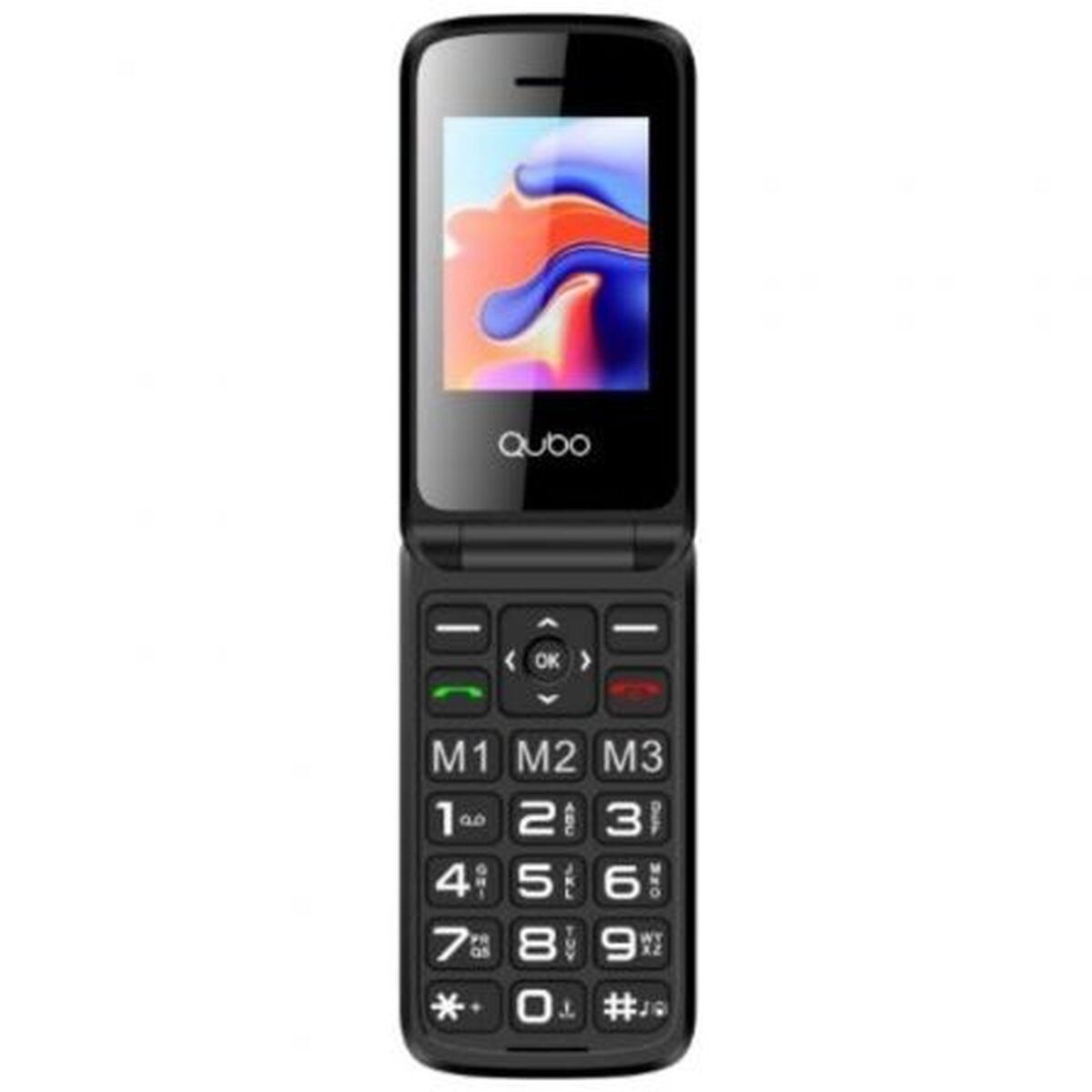 Mobile telephone for older adults Qubo Qubo X-247 Black-0