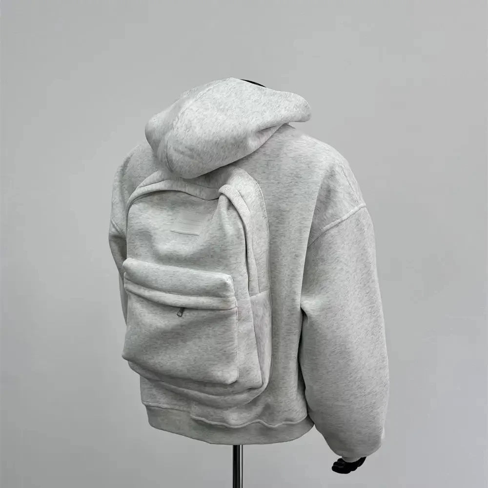 Hoodie with Integrated Backpack - DM Otaku Shop