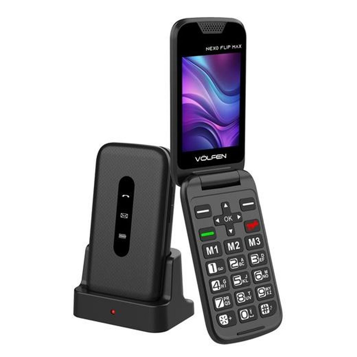 Mobile telephone for older adults Volfen Nexo Flip 64 MB RAM 2,8"-0