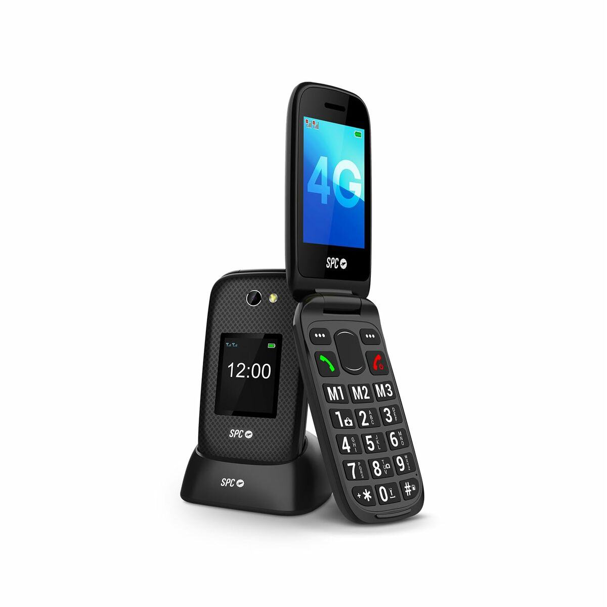 Mobile telephone for older adults SPC 2337N Black 128 GB 2,8"-7