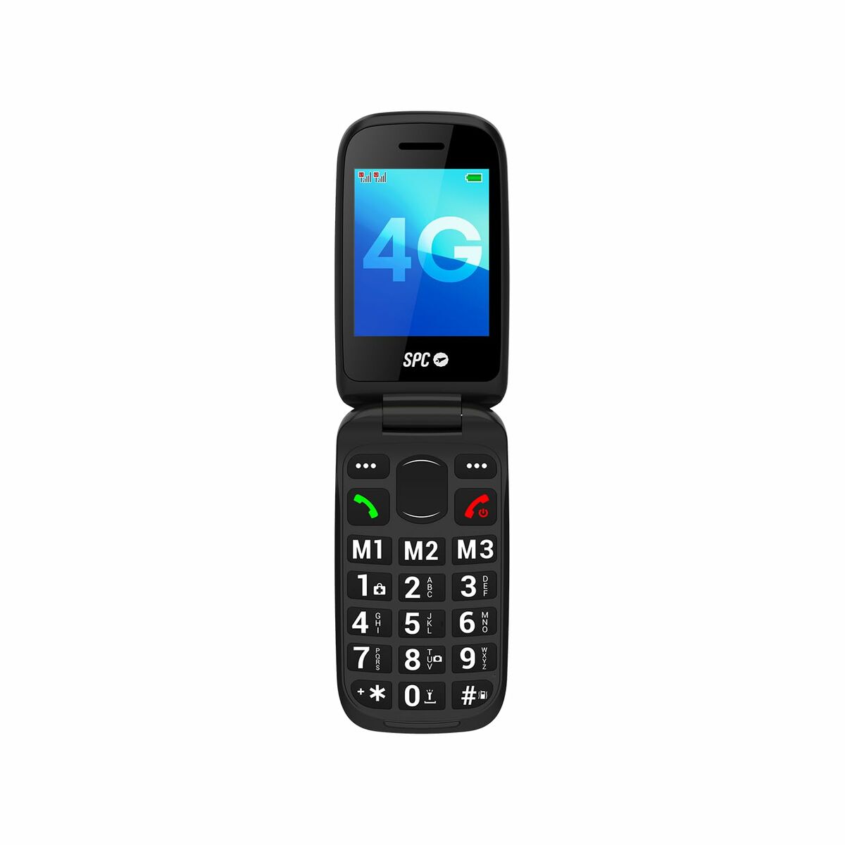 Mobile telephone for older adults SPC 2337N Black 128 GB 2,8"-6