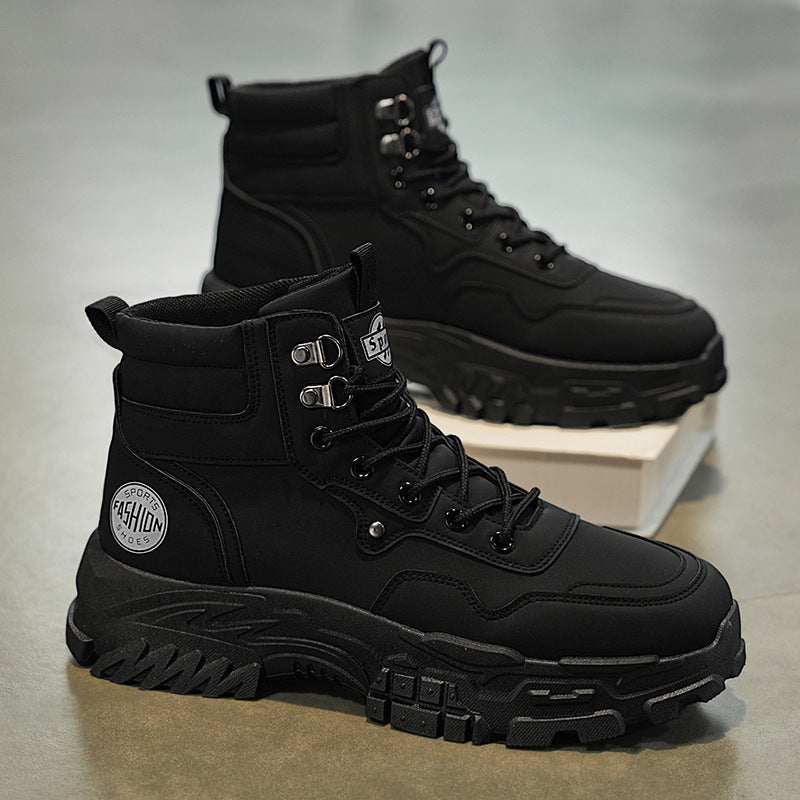 Men's Martin Boots Breathable High-top Work Shoes - DM Otaku Shop