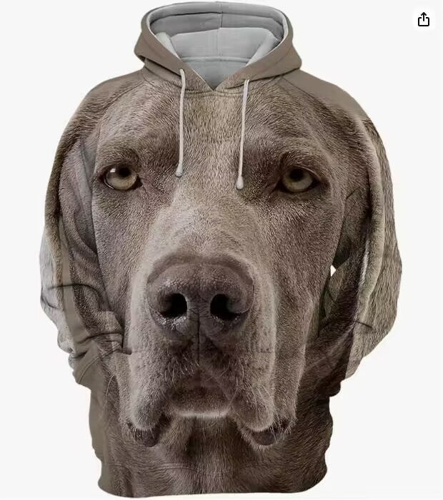 Men's Thermal Transfer 3D Dog Hoodie Coat - DM Otaku Shop