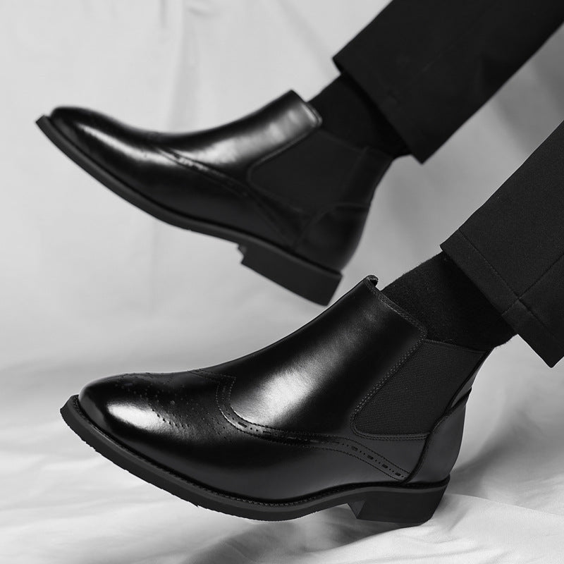 Fashion British Vintage Fleece-lined Boots For Men - DM Otaku Shop