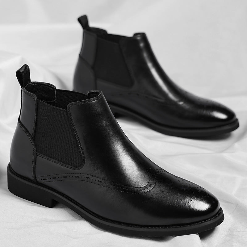 Fashion British Vintage Fleece-lined Boots For Men - DM Otaku Shop