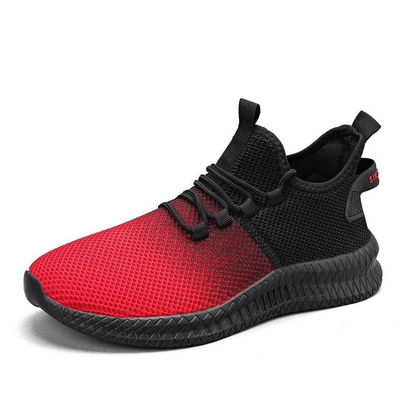 Fashion Low Top Gradient Color Mesh Casual Sneakers - DM Otaku Shop