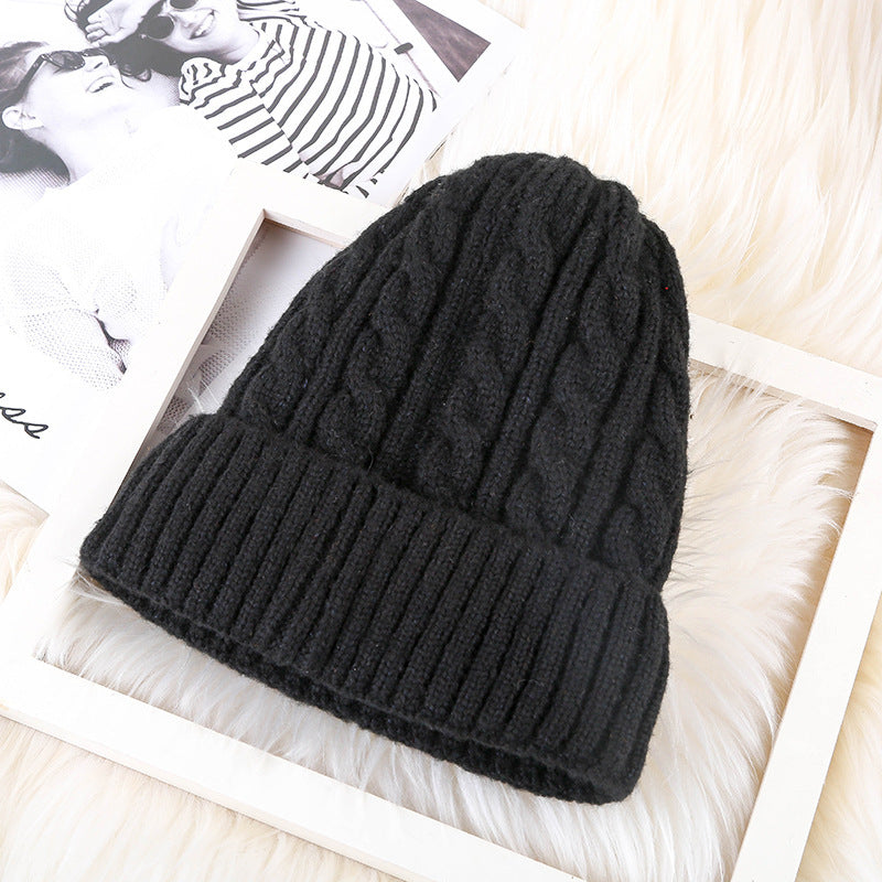 Winter Mohair Women Fleece Knitted Beanie - DM Otaku Shop