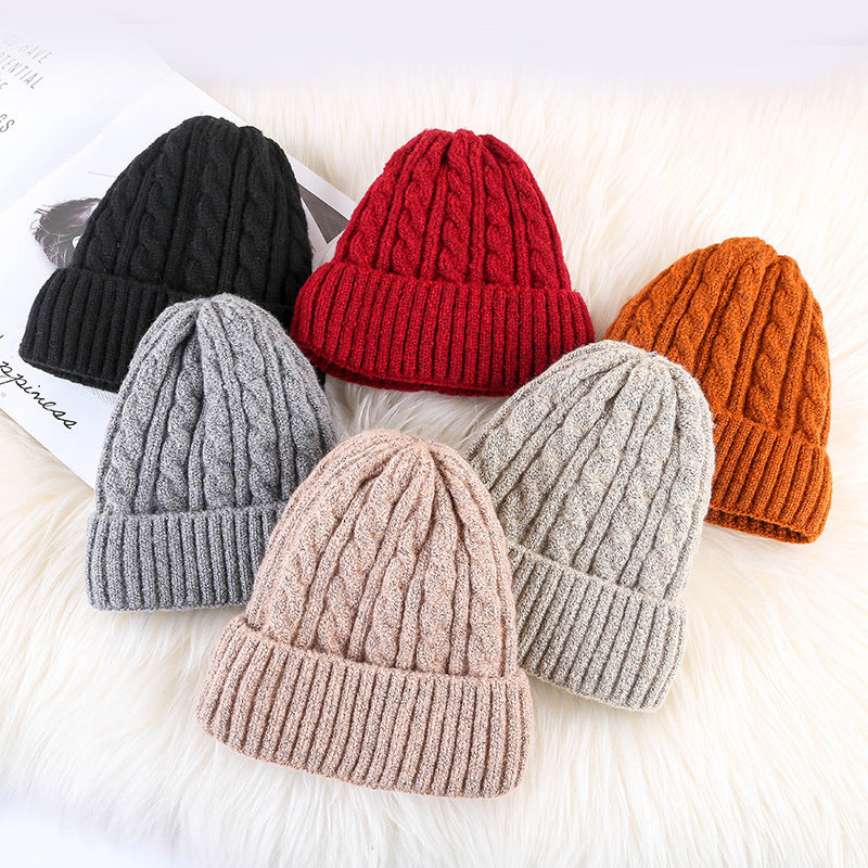 Winter Mohair Women Fleece Knitted Beanie - DM Otaku Shop