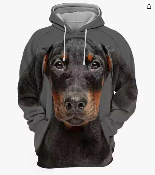 Men's Thermal Transfer 3D Dog Hoodie Coat - DM Otaku Shop