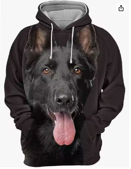 Men's Thermal Transfer 3D Dog Hoodie Coat - DM Otaku Shop