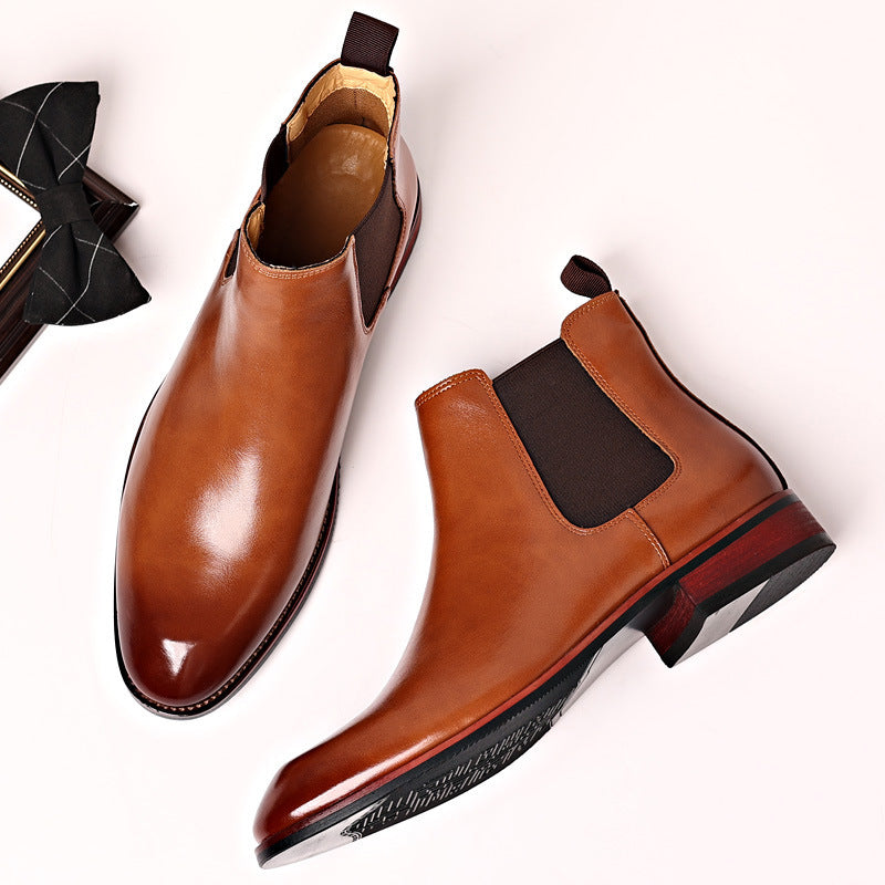 Chelsea Boots Men's Autumn Breathable Pointed Toe - DM Otaku Shop