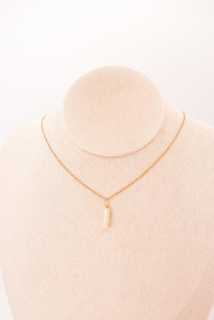 Pendentif | Mini piliers en Jade "Fleurs de prunier" - DM Otaku Shop