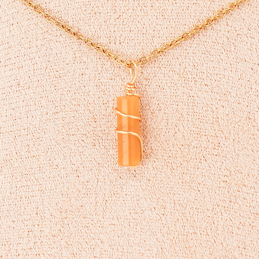 Pendentif | Mini piliers en Jade "Fleurs de prunier" - DM Otaku Shop