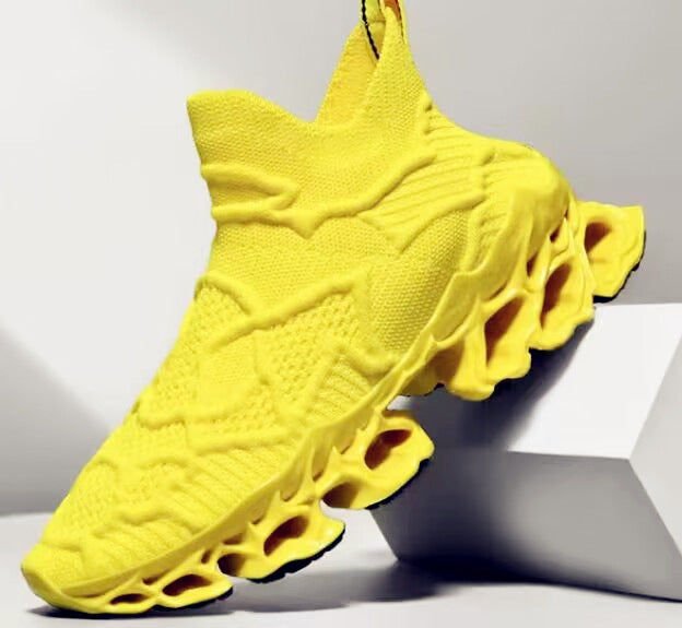 Men's Summer New Breathable Running Shoes Trendy Fashion Platform Fly Woven Mesh Casual - DM Otaku Shop