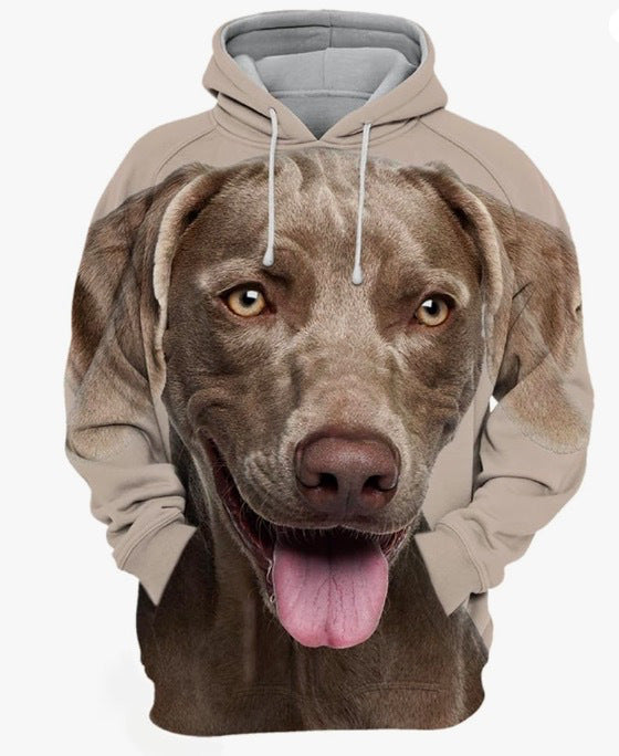 Men's Thermal Transfer 3D Dog Hoodie Coat - DM Otaku Shop