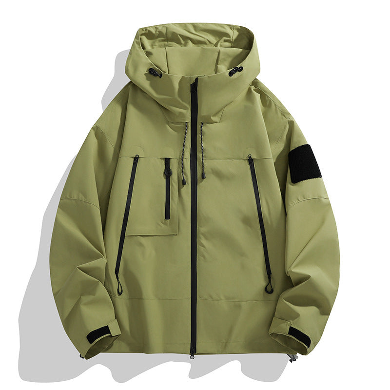 Shell Jacket Casual Hooded Outdoor Mountaineering Jacket