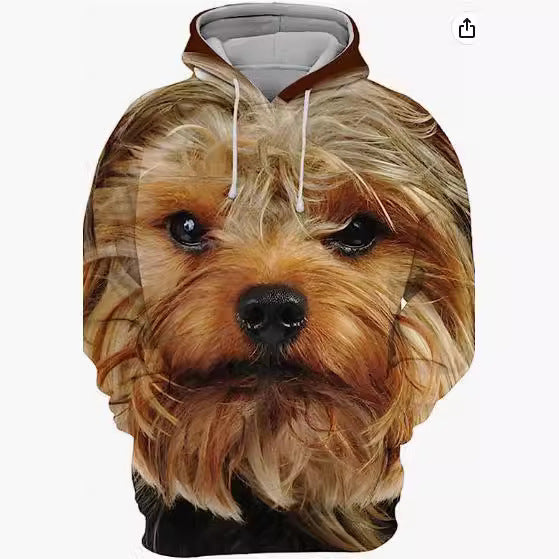 Men's Thermal Transfer 3D Dog Hoodie Coat - DM Otaku Shop