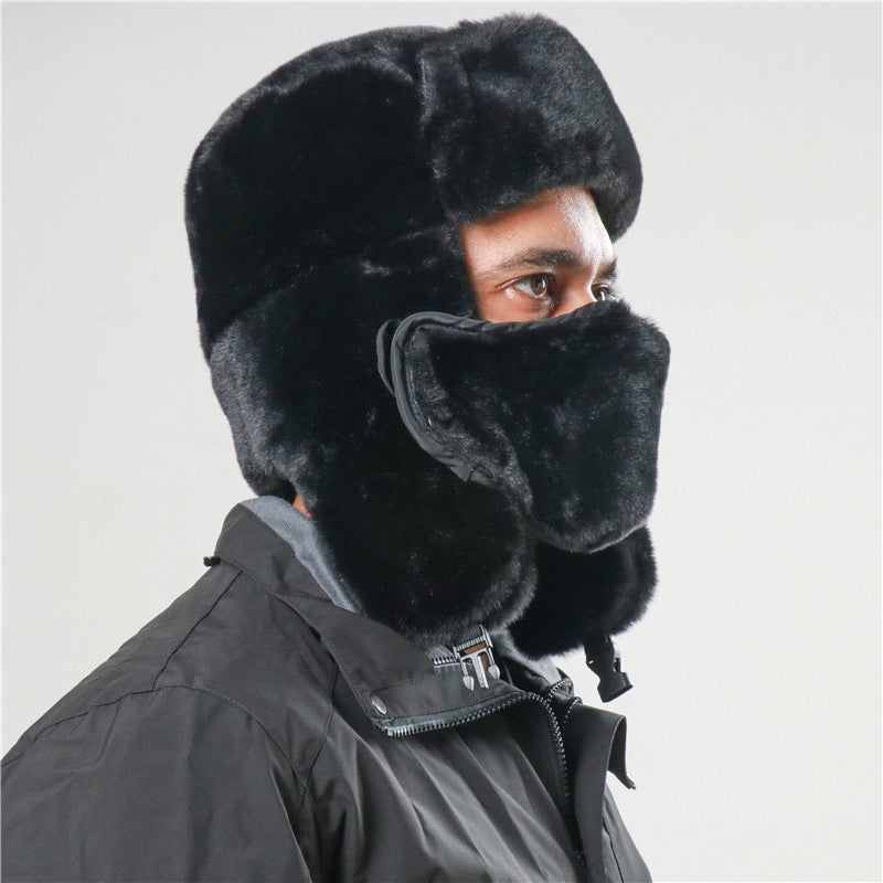 Ushanka Men And Women Imitation Rabbit Fur Outdoor Earmuffs Hat - DM Otaku Shop