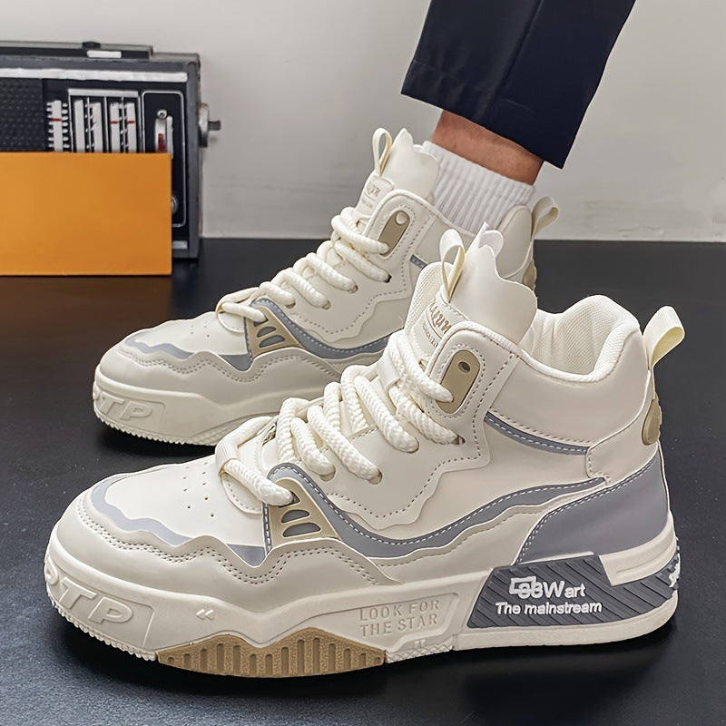 Men's Plus Size High-top Casual Sneaker Mid-top Sports - DM Otaku Shop