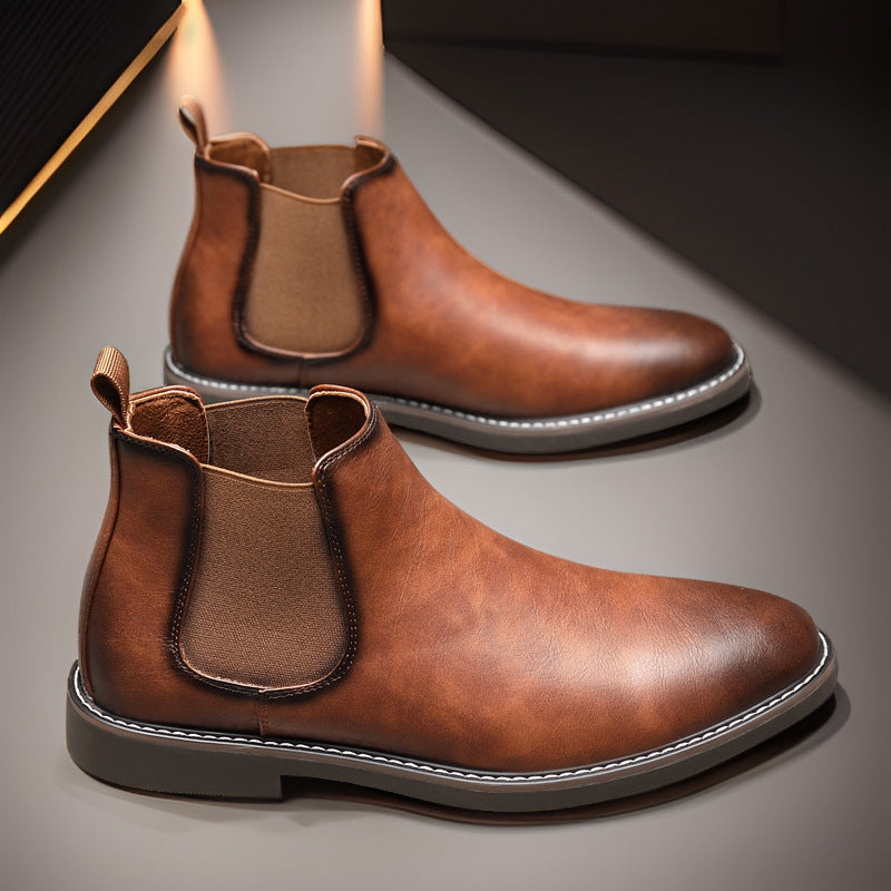 All-matching British Retro Chelsea Boots Men's Shoes - DM Otaku Shop