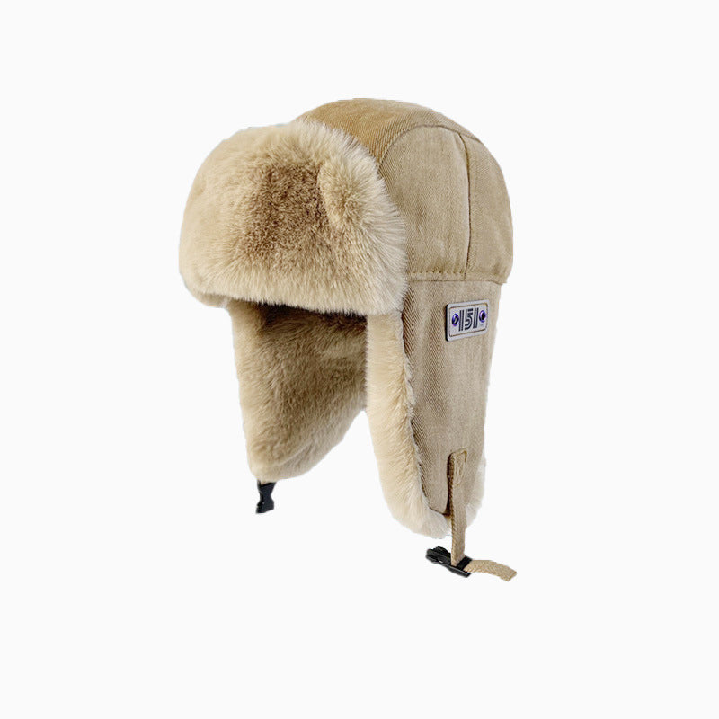 Men's And Women's Winter Plush Thickened Earflaps Hat - DM Otaku Shop