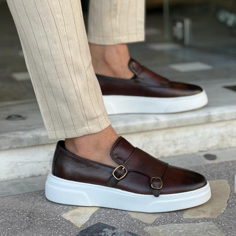 New Brown Men's Vulcanize Shoes - DM Otaku Shop