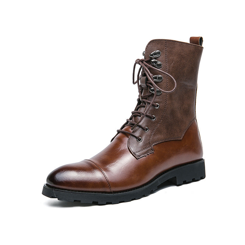 Fall Winter Lace-up Booties Black Locomotive Denim - DM Otaku Shop