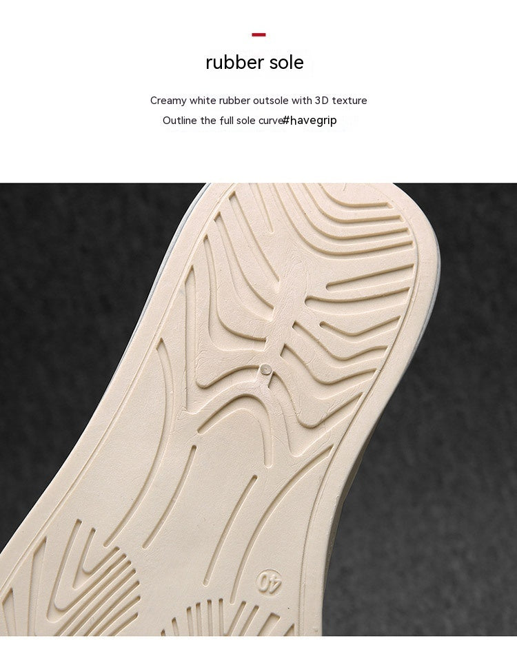 Men's Spring And Autumn Leather Casual Sneakers - DM Otaku Shop