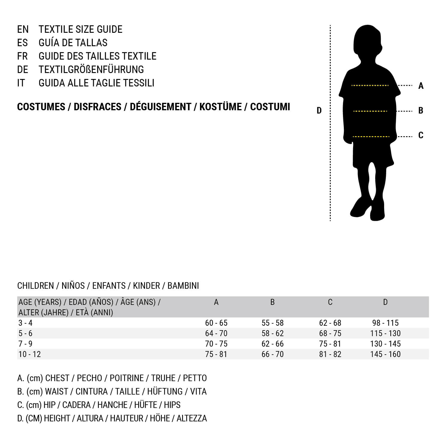 Costume for Children 7-9 Years - DM Otaku Shop