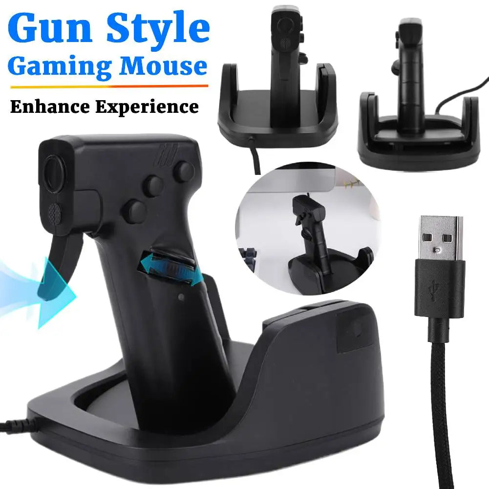 Gun Style Vertical Gaming Mouse - DM Otaku Shop