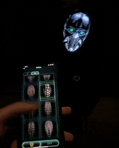 Full LED Face Mask for Halloween - DM Otaku Shop
