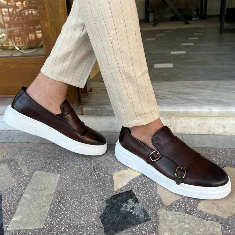 New Brown Men's Vulcanize Shoes - DM Otaku Shop
