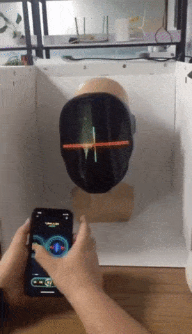 Full LED Face Mask for Halloween - DM Otaku Shop