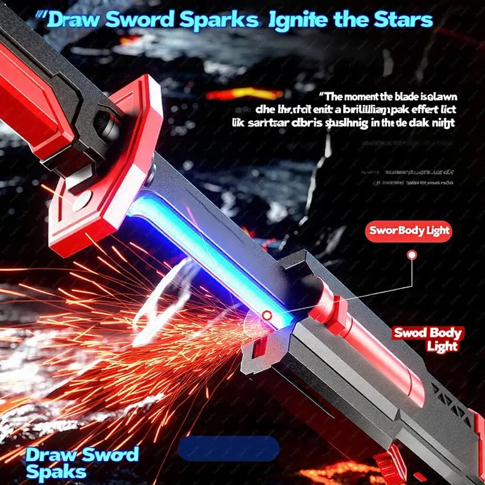 Glowing Sword with Sparks & Smoke - DM Otaku Shop