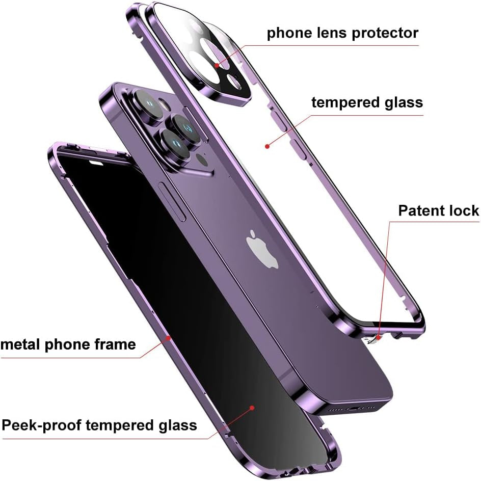 Anti-Peep Privacy Magnetic Adsorption Case for iPhone - DM Otaku Shop