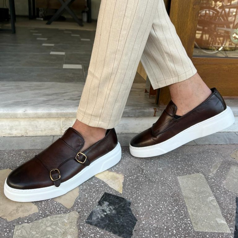 New Brown Men's Vulcanize Shoes - DM Otaku Shop
