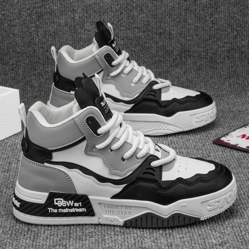 Men's Plus Size High-top Casual Sneaker Mid-top Sports - DM Otaku Shop