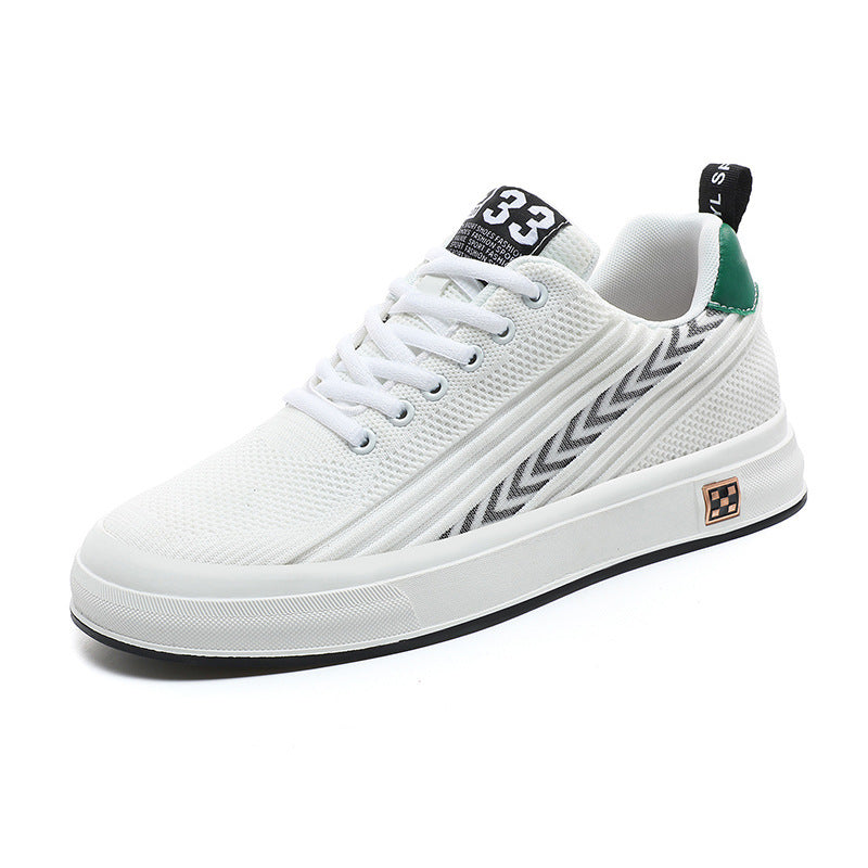 Flying Woven Skate Shoes Mesh Wear-resistant Sports Leisure Invisible Height Increasing Insole Men - DM Otaku Shop