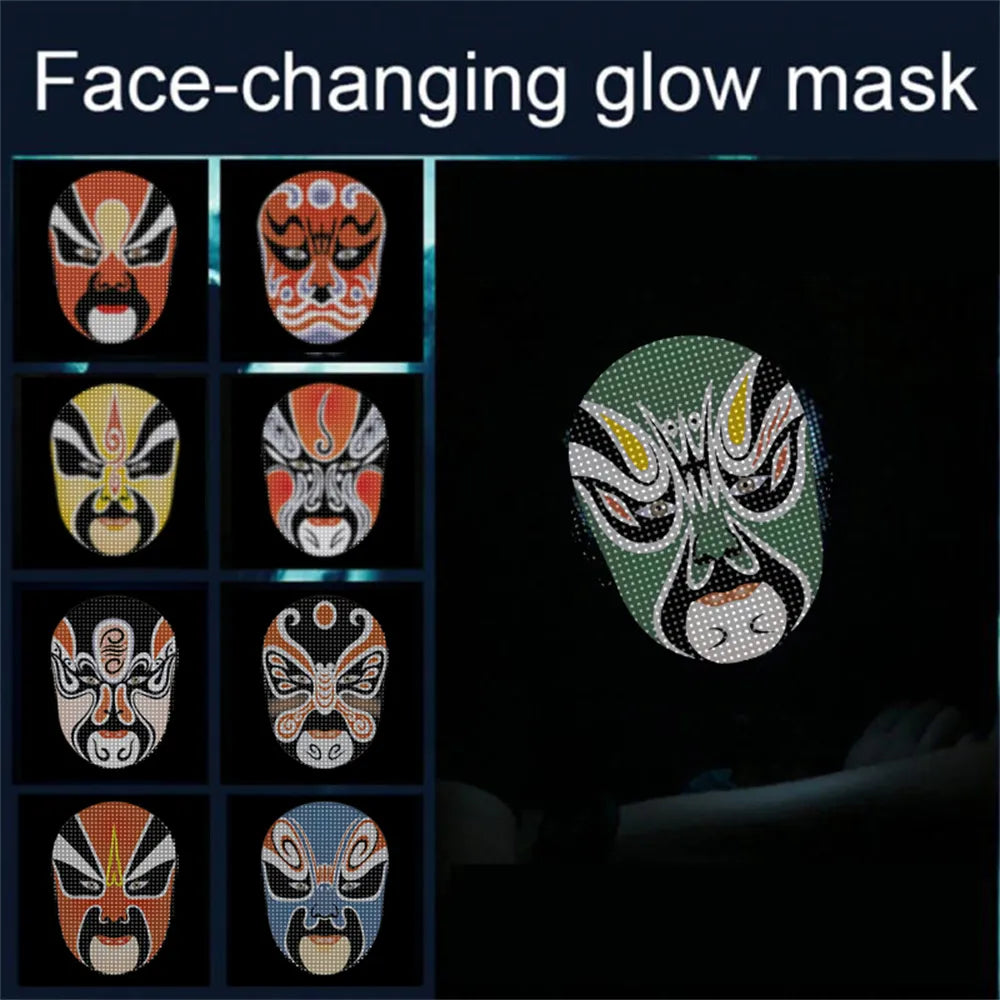 Full LED Face Mask for Halloween - DM Otaku Shop