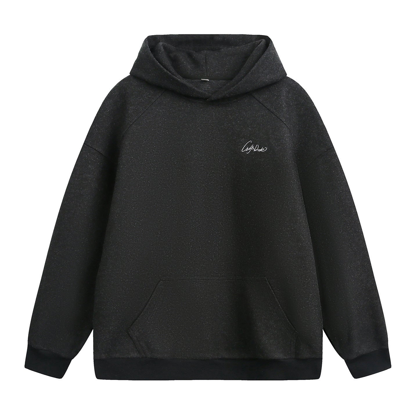 Split Structure Contrast Color Embroidered Fashion Brand Loose Hoodie Coat - DM Otaku Shop